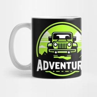 Jeep Wrangler Adventure Lime Green Mug